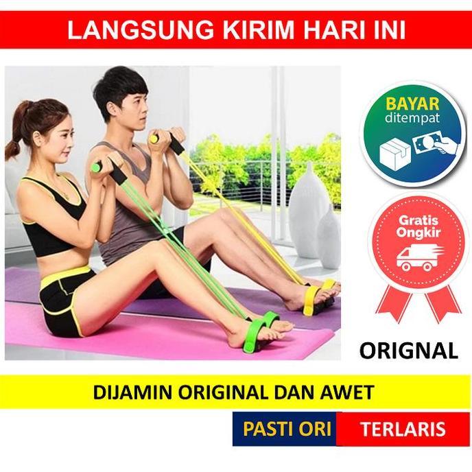 BODY TRIMMER Fitness Alat Olahraga Pengecil Perut Pembakar Lemak Tali 2 Fitnes Gym Sit Up Penurun Be