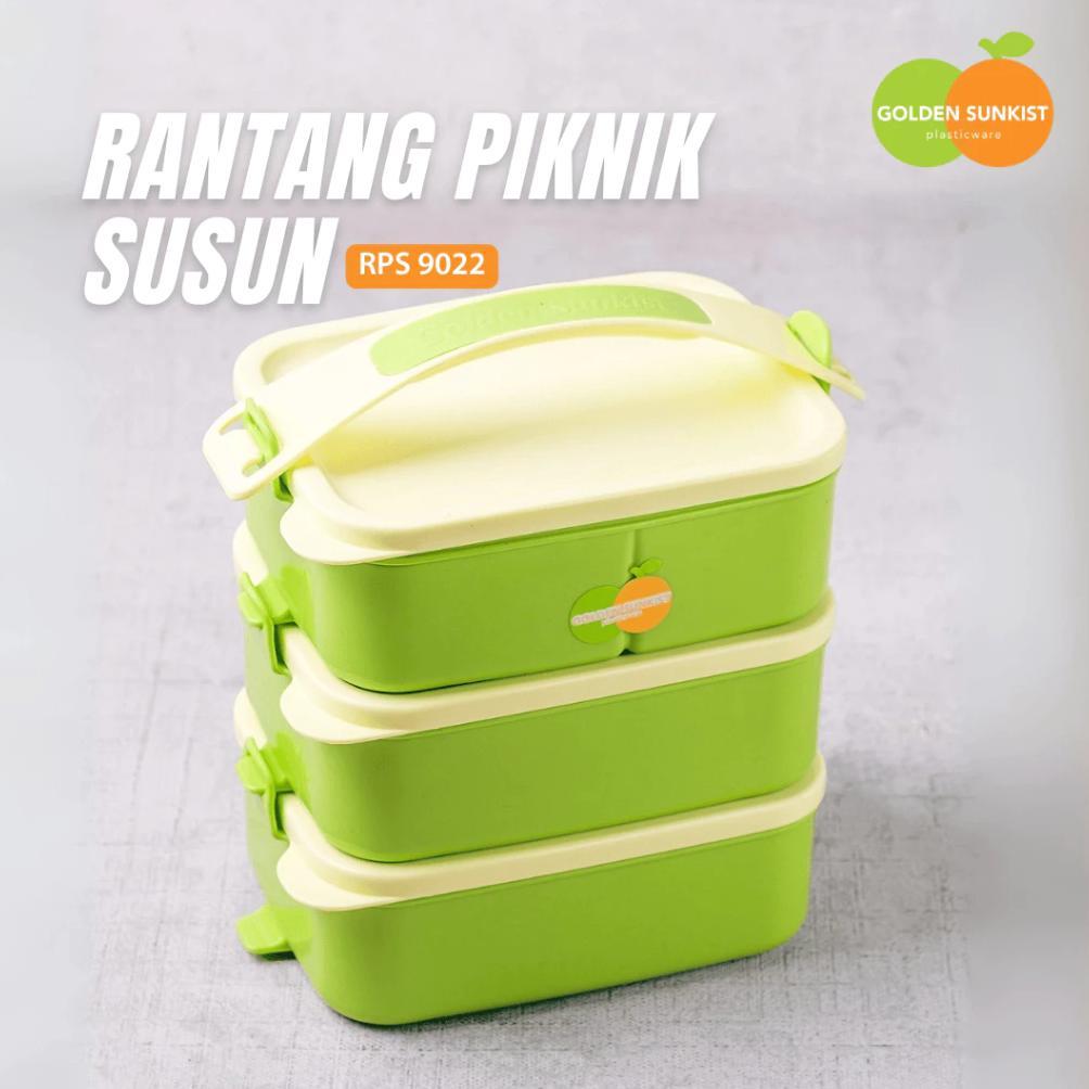 sale golden sunkist rantang piknik plastik susun rps 9022 mulya jaya