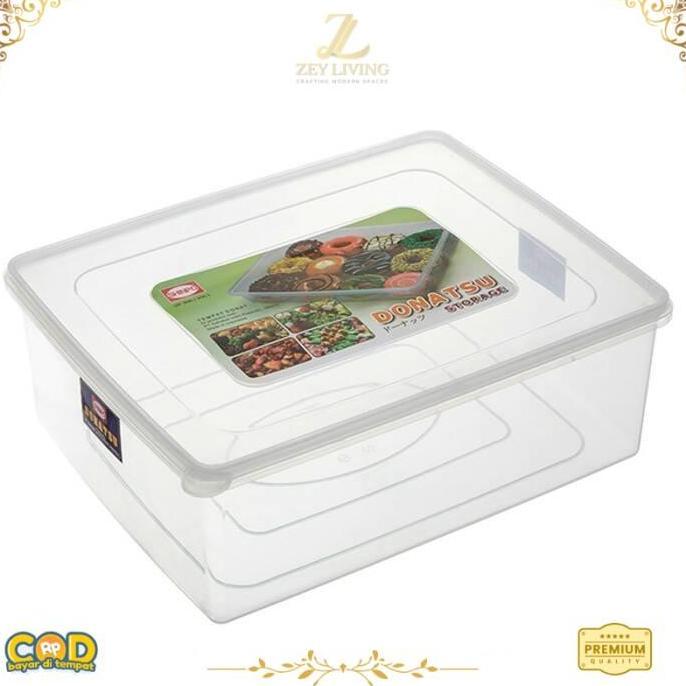 ZEY Grosir Kotak Donat Besar SHINPO 306L /Dimsum/Kue/Roti Plastik / 306 L Wadah Penyimpanan Makanan 