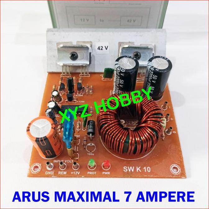 Kit Inverter DC 12 Volt ke DC 42 Volt CT - Converter 12V DC to 42V DC Atlantis