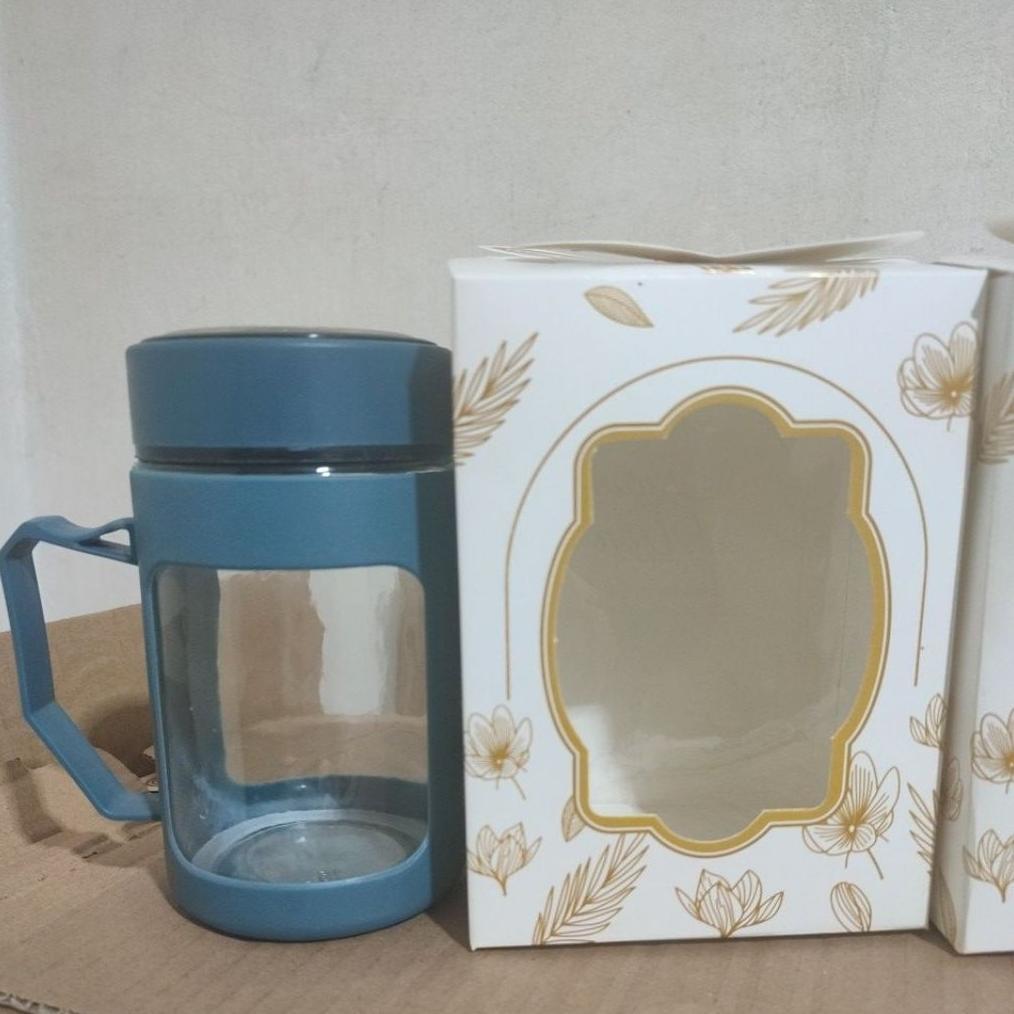 50 PCS PAPER BOX IVORY KEMAS GELAS MUG GAGANG