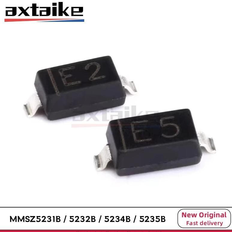 100PCS 5V1 5V6 6V2 6V8 MMSZ5231B E1 5.1V MMSZ5232B E2 5.6V MMSZ5234B E4 6.2V MMSZ5235B E5 6.8V T1G 3