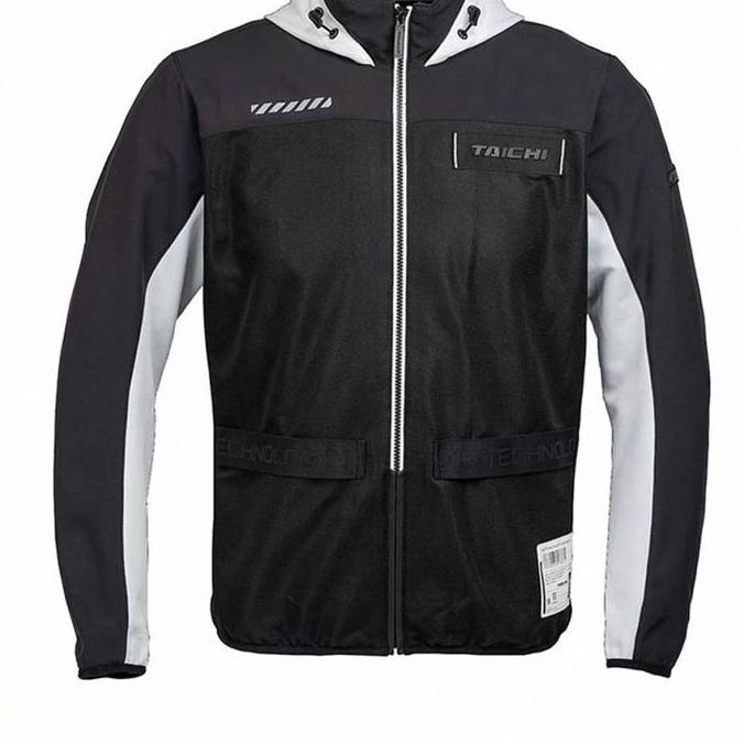 TAICHI JAKET RSJ334 BLACK WHITE | JAKET RIDING | ORIGINAL TAICHI 100%