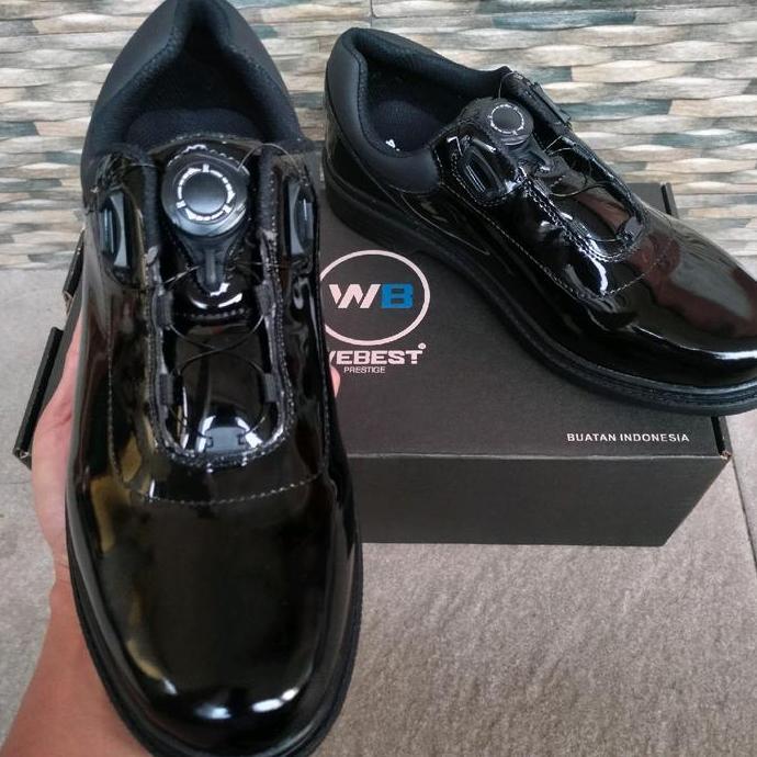 Sepatu PDH Webest Tali Putar - Pantofel Pria, Bahan Sintetis Berkualitas Tinggi - Shoes