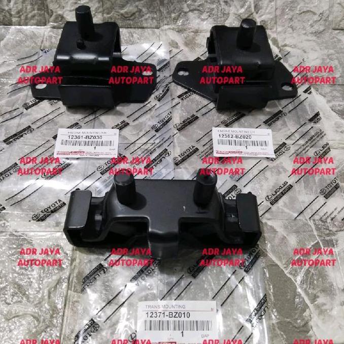 Engine Mounting + Trans Mounting Avanza Xenia 2004 2005 2006 2007 2008 2009 2010 2011 Set 3Pcs Origi