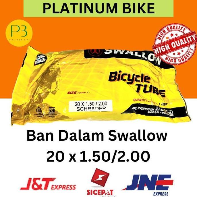 Promo BAN DALAM SEPEDA 20 X 1.50/2.00 SEPEDA MINI BMX LIPAT SWALLOW ORIGINAL COD