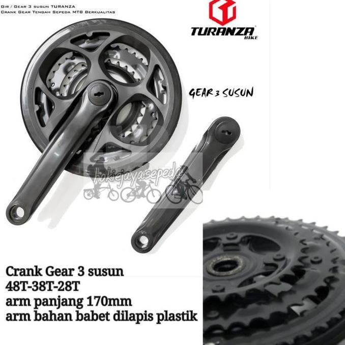 Promo CRANK SEPEDA MTB/GEAR DEPAN SEPEDA MTB 3SUSUN TURANZA COD