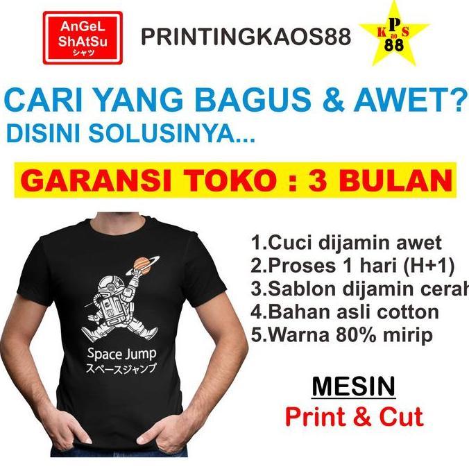 KAOS CUSTOM MURAH - BAJU CUSTOM WARNA DEWASA - KAOS PRINTING DTG