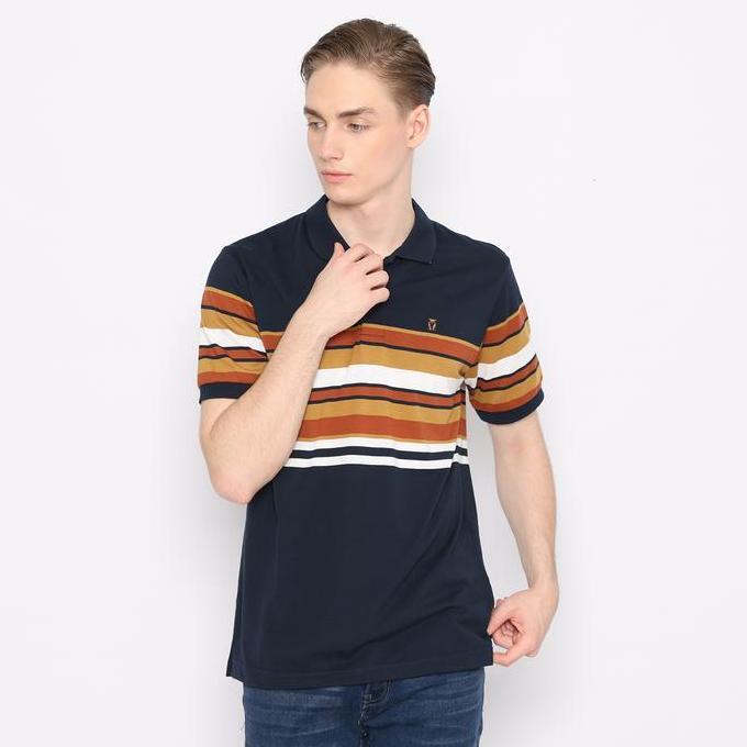 MATSUDA Moriya Kaos Polo Shirt Pria Kerah