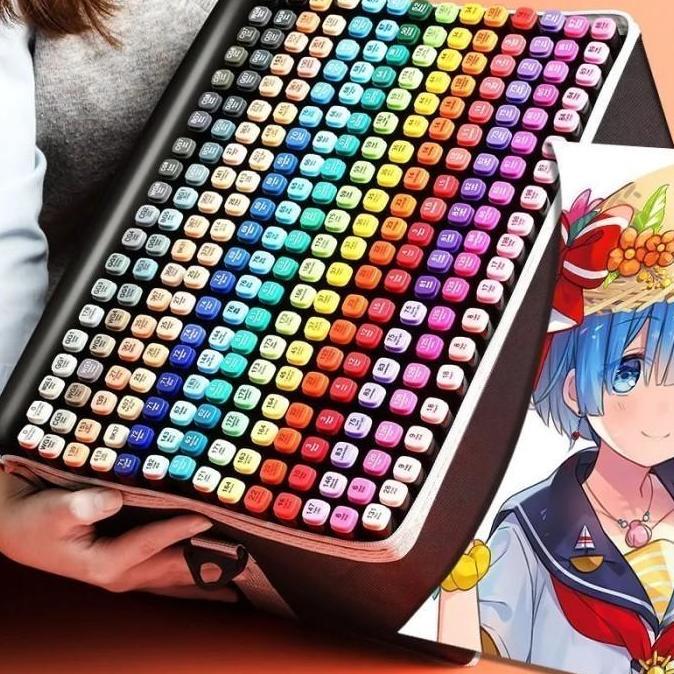 Touchfive 80 colors Twin Marker Set / Brush Marker / Spidol Warna