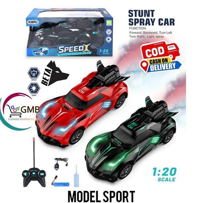 mainan anak mobil rc nitro spray pr-17732 mobil remote offroad nitro keluar asap 1:16 kode 643