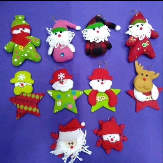 hiasan pohon natal boneka ornamen pohon natal