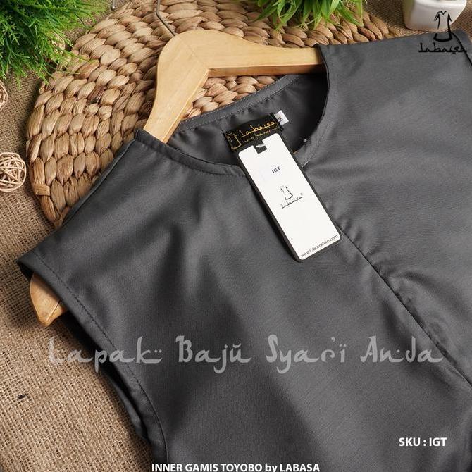 Inner Gamis Tanpa Lengan Polos Toyobo Sarah Series | Inner Dress Tanpa Lengan | Labasa Ori