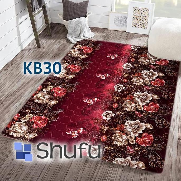 Karpet Busa Shufu Malaysia 190x270 Jumbo / Karpet import/ Motif Kembang