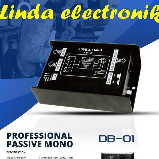 Direct Box KREZT PRO DB-01 Passive Mono DI BOX Pasif
