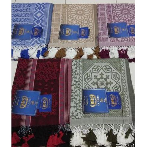 Sorban BHS Original Subaiyah Classic Motif Warna TERBARU Motif Unik Putih Syal