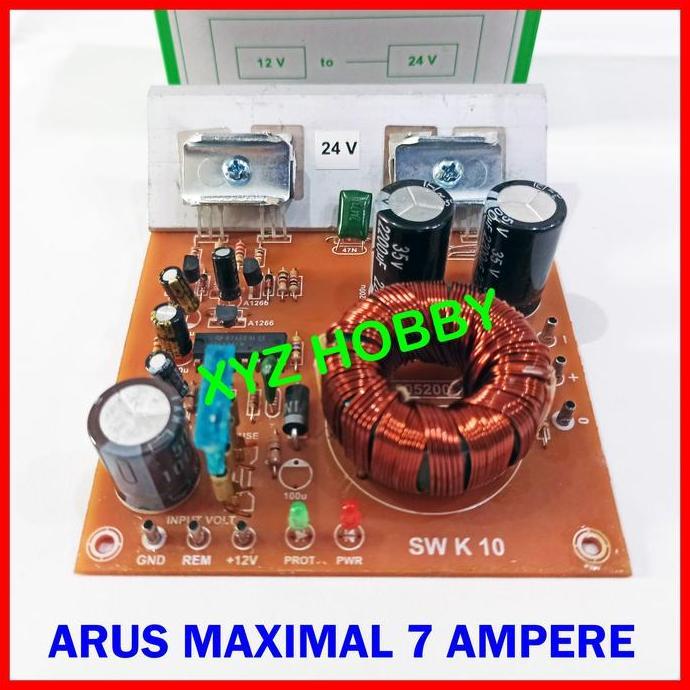 Kit Inverter DC 12 Volt ke DC 24 Volt CT - Converter 12V DC to 24V DC Atlantis Promo