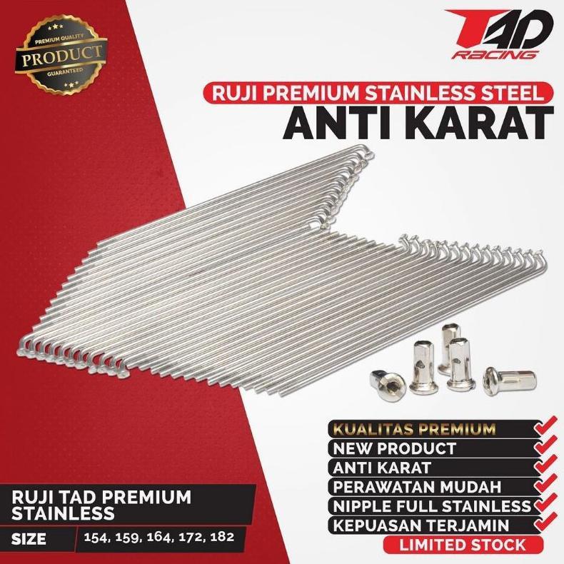 Ruji Jeruji Jari Jari Motor TAD Big Nipple Ride It 100% Stainless Steel Anti Karat CRF KLX Rxking Fi