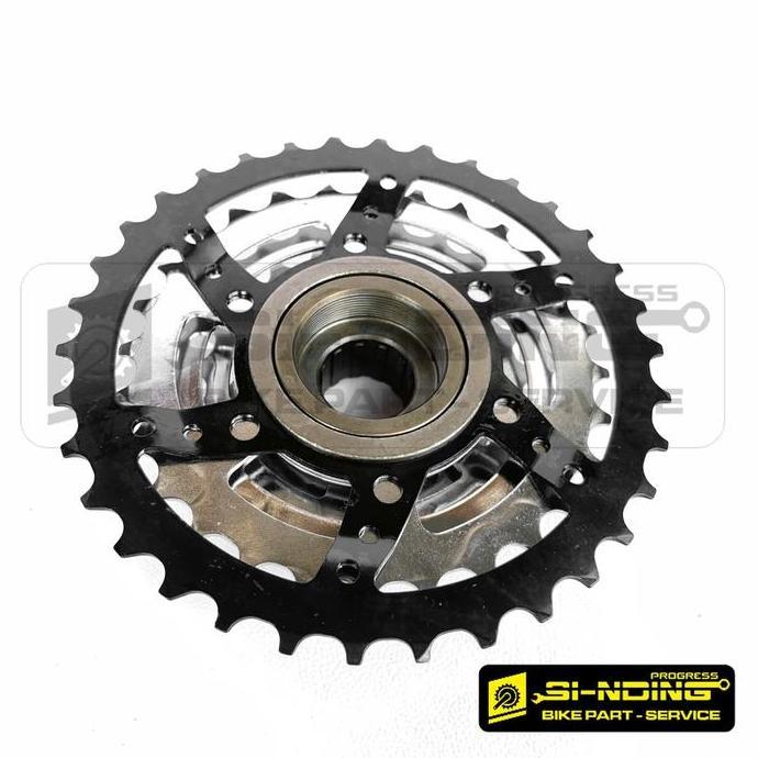 GEAR BELAKANG SPROCKET FREEWHEEL 7 8 9 SPEED 13 14 - 34T 36T DRAT ULIR OXO MEGARANGE SEPEDA MTB FEDE