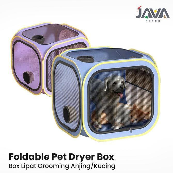 Foldable Pet Dryer Box Pengering Bulu Kucing Anjing Hewan Peliharaan Pet Dryer Box Lipat Grooming Po