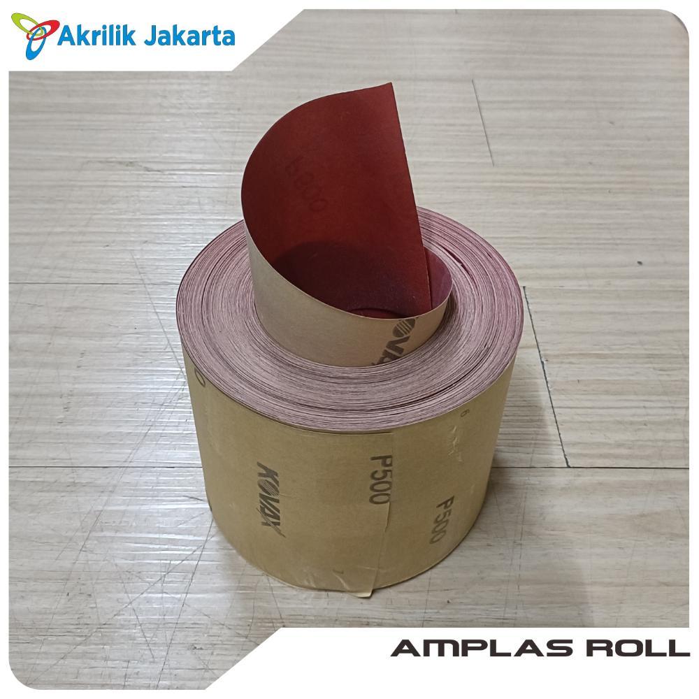 Amplas roll kovax 500 | amplas kertas Merah grit 500
