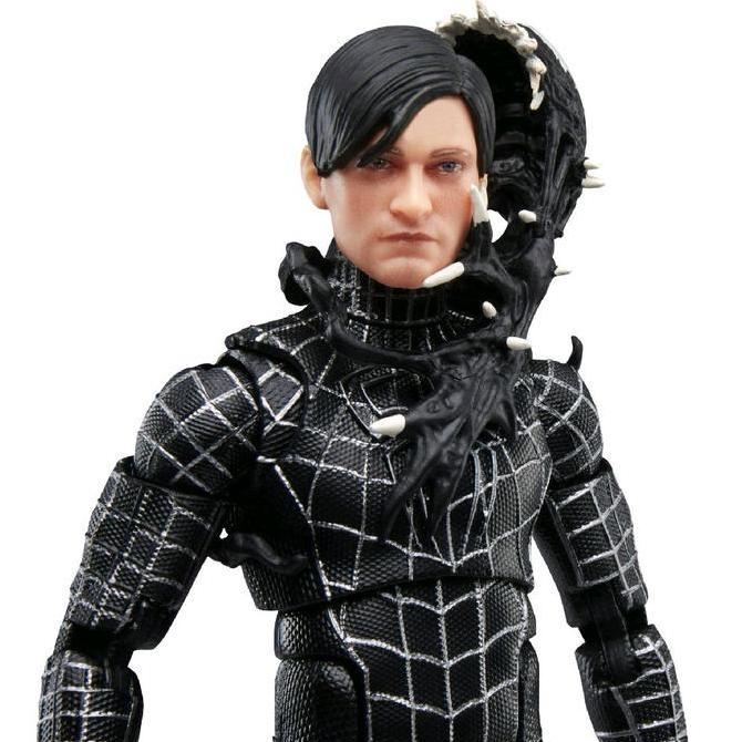 HASBRO MARVEL LEGENDS SPIDERMAN 3 SYMBIOTE PETER PARKER EMO BLACK SUIT TOBEY MAGUIRE SPIDER-MAN NO W