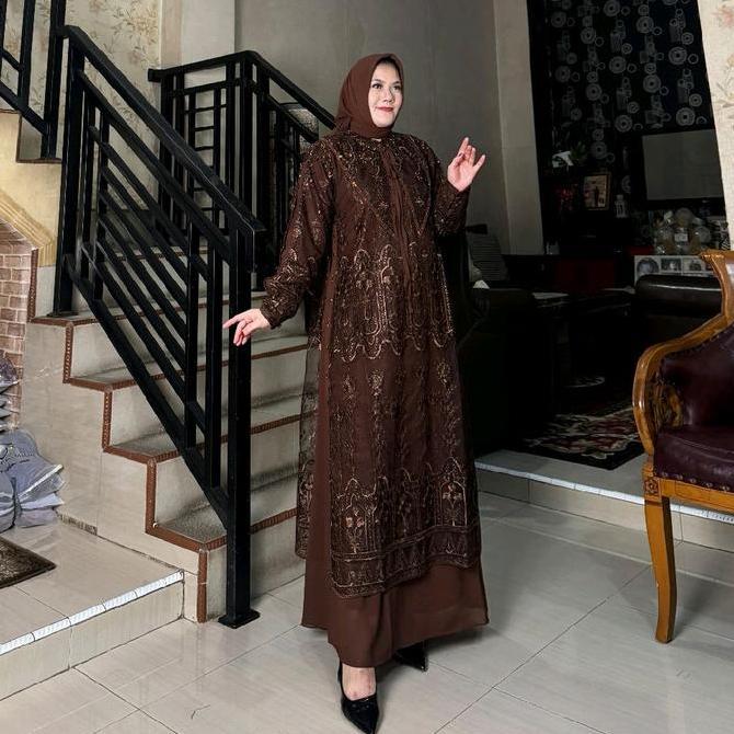 Namira Dress - Dress Tulle bordir Premium