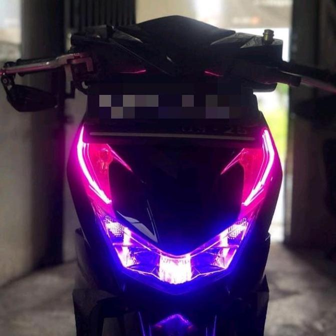 Tahan Lama Paket Lampu Alis Beat Bonus Demon Devil Eyes