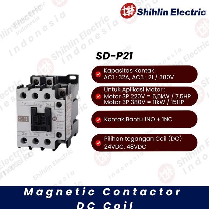 Magnetic Contactor Shihlin Electric SD-P21