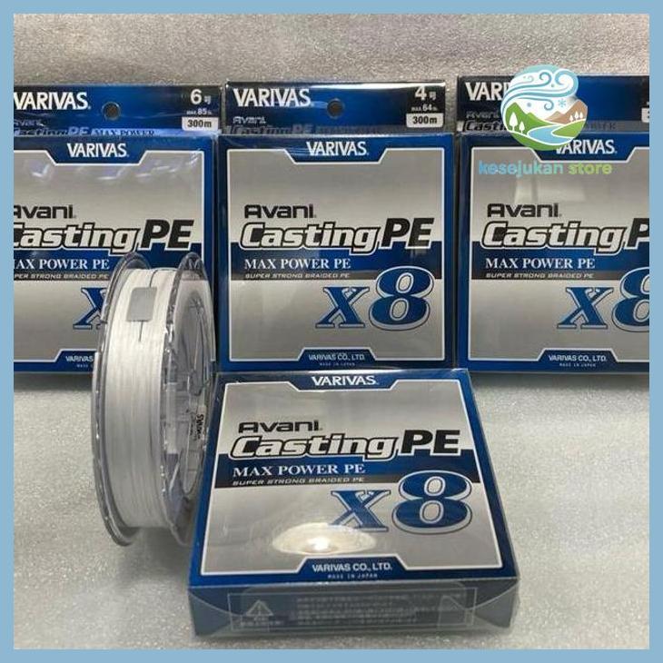 (PANCING) SENAR PE VARIVAS AVANI CASTING MAX POWER X8 300M WARNA PUTIH MADE IN JAPAN GOOD QUALITY