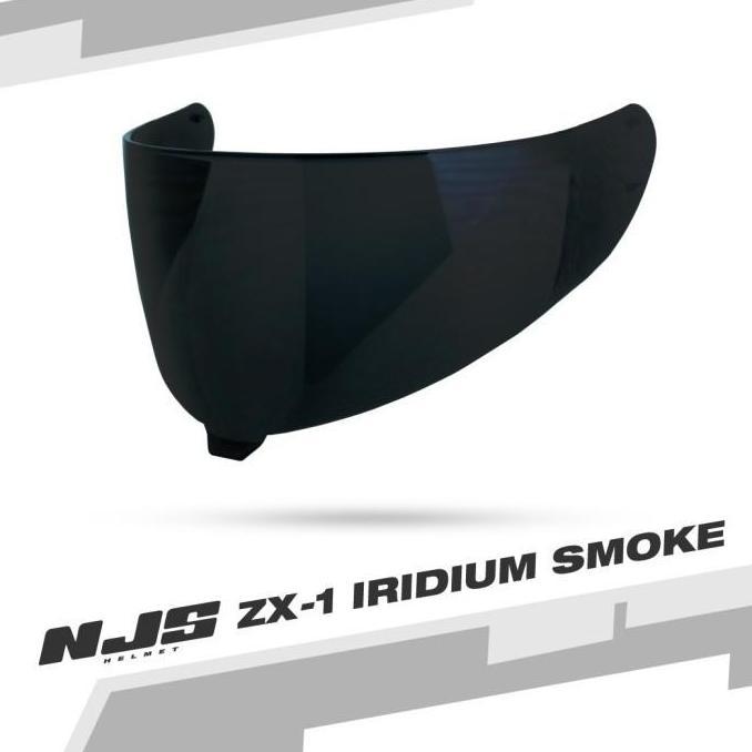 Termurah Kaca Helm Njs Zx 1 Smoke Visor Njs Zx1 Zx-1 Visor