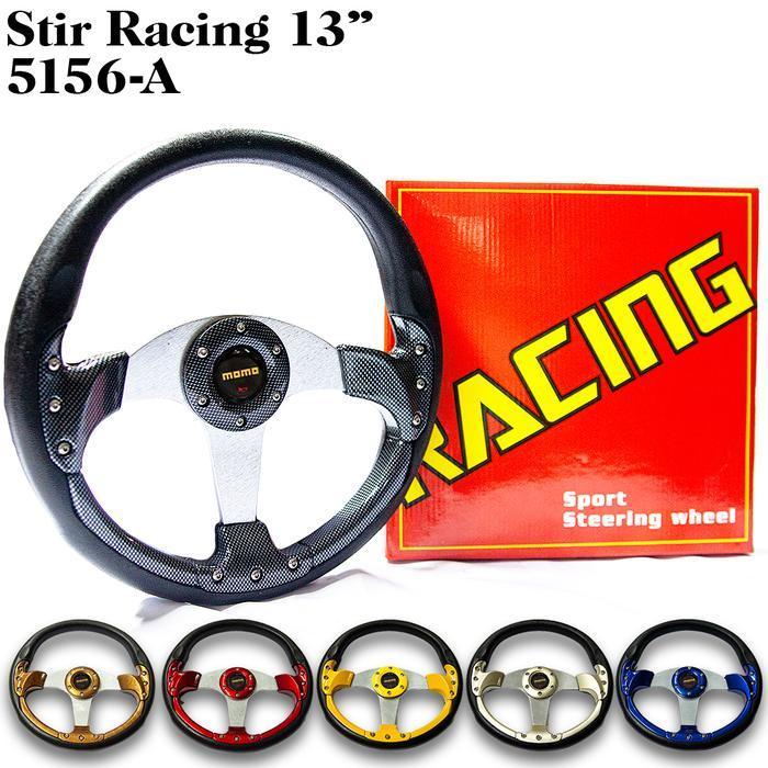 Stir Steer Racing Mobil Universal Momo 13 Inch Original Dan Terpercaya