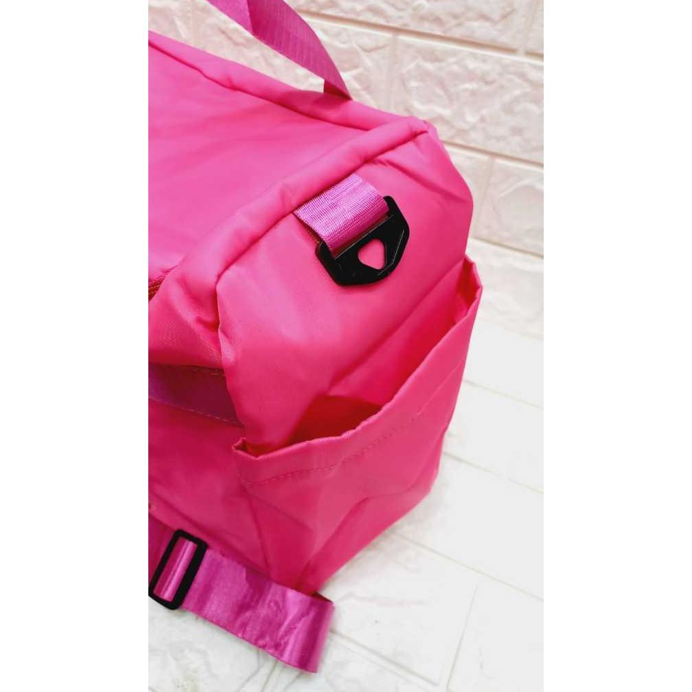 NEW PROMO TAS TRAVEL PINK TAS GYM TAS OLAHRAGA PINK FASHION IMPORT #1260