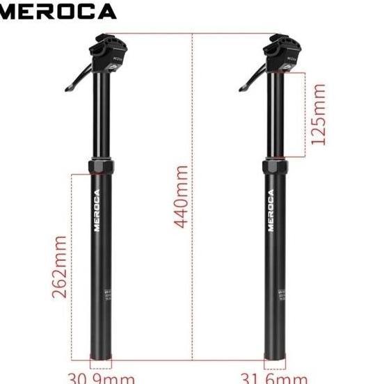 Meroca Dropper Seatpost Hydraulic Hidrolik Seatpost Sepeda