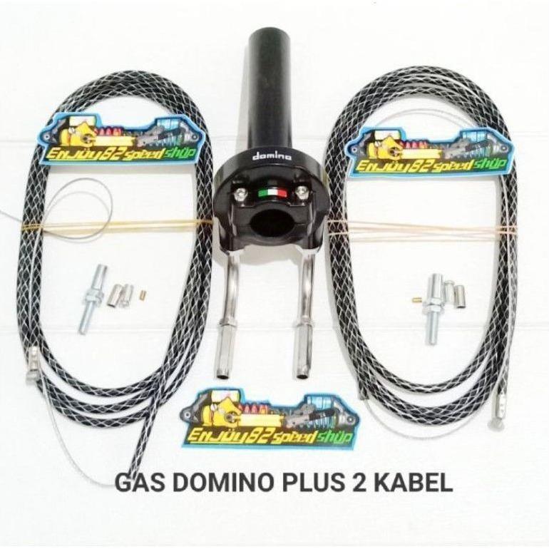 Gas Spontan paket  + L Gas Cnc + 2 Kabel Gas Serat Sonic Satria fu Vixion Vario Beat Scoopy Nmax Dll