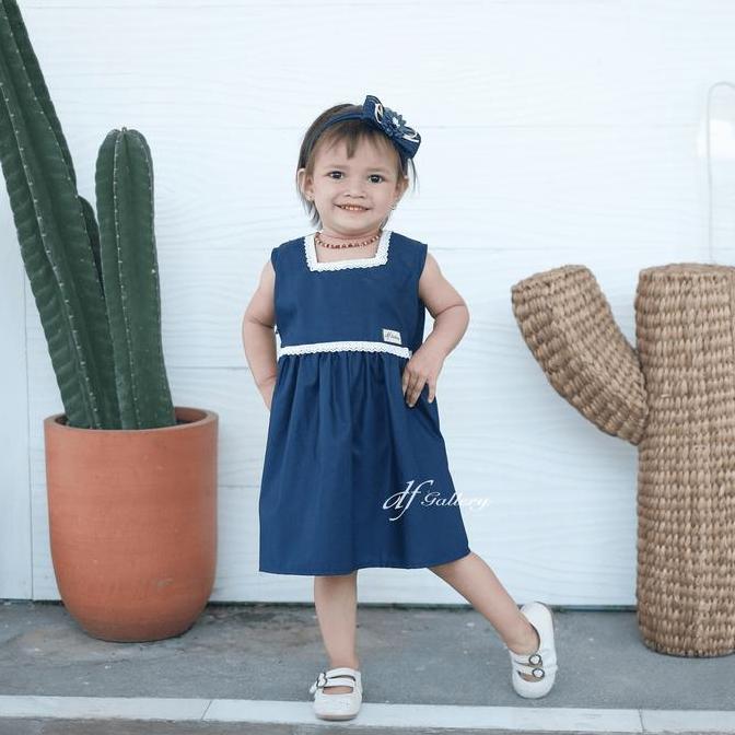 Dress Anak CIKITA - baju bayi newborn katun toyobo perempuan Kancing