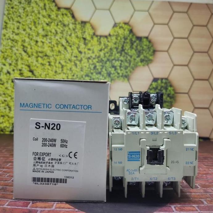kontaktor mitsubishi s-n20 sn20 sn-20 Contactor MITSUBISHI SN 20 mitsubisi
