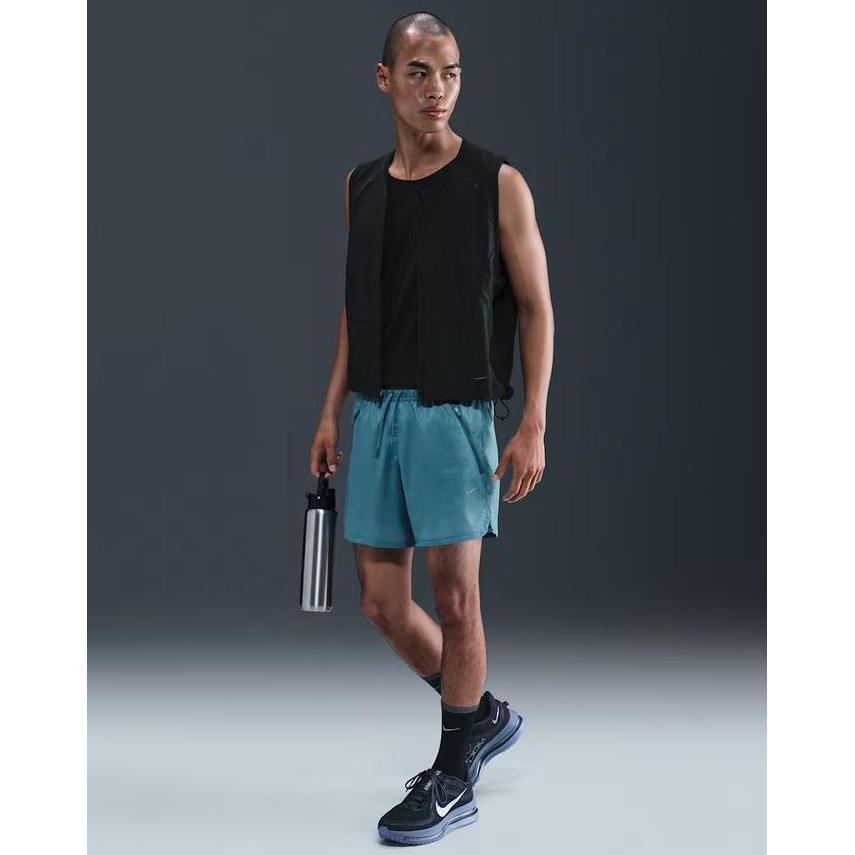 Nike Stride Running Division Brief-Lined 5-Inch MenS Running Shorts - Smoky Blue