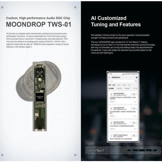 Moondrop Golden Ages 2 Planar Driver Bluetooth Tws