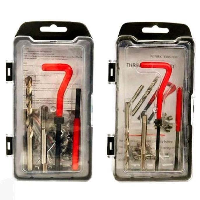 M8X1.25 Paket Recoil Bor Tap Set Reparasi Baut Slek Dol Bukan Baut Kunci 8