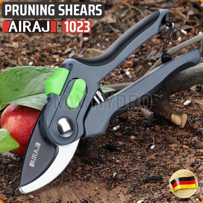 AIRAJ 1023 - GUNTING TAMAN, DAHAN RANTING TANAMAN / PRUNING SHEARS