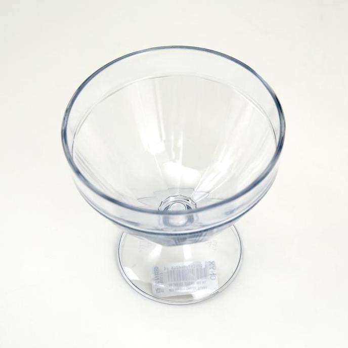 Bestone- Onyx, Gelas Es Krim 400ml: Plastik SAN, Aman untuk Minuman, Bebas BPA, ACG11