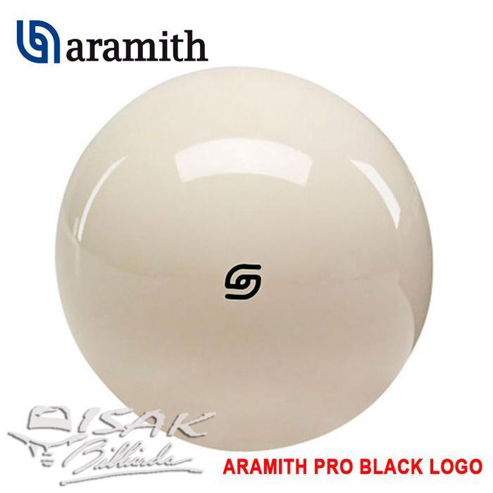 Aramith Pro Cue Ball - 2.3/8" - Black Logo - Bola Biliar Billiard