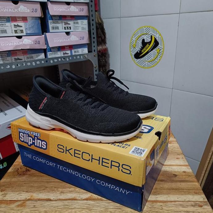 Skechers Slip On Go Walk 6 - Lovely Day Black Women's