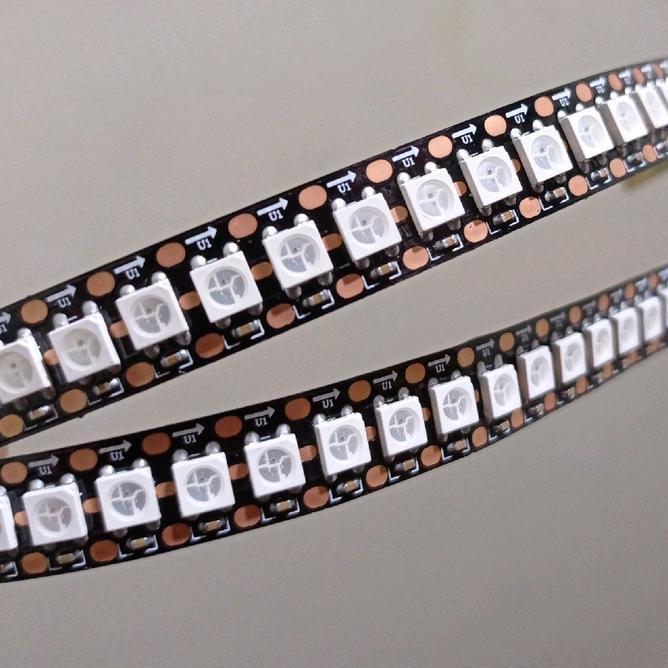Lampu Led Strip Ws2812B 144Ledm Tegangan 5Volt Fleksibel Sesuai Kebutuhan Rgb