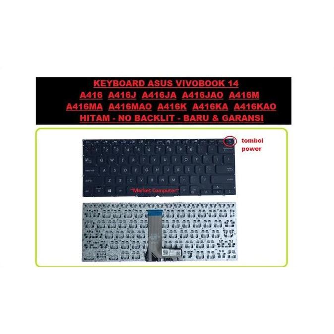 Keyboard Laptop Asus VivoBook 14 A416 A416J A416JA A416JAO A416M BARU