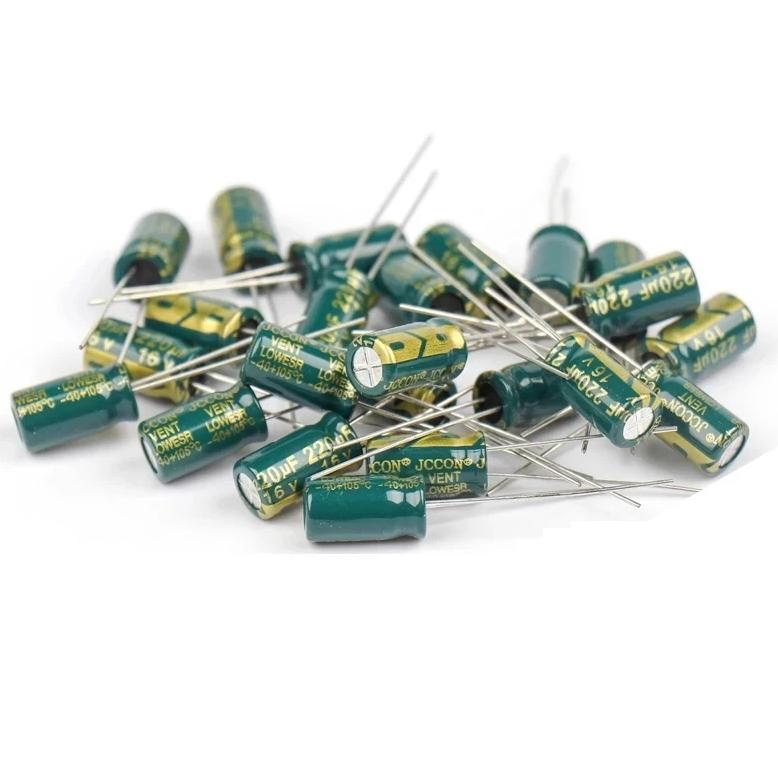 10V 16V 25V 35V High Frequency Low ESR Aluminum Capacitor 1000UF 1200UF 1500UF 1800UF 2200UF 3300UF 
