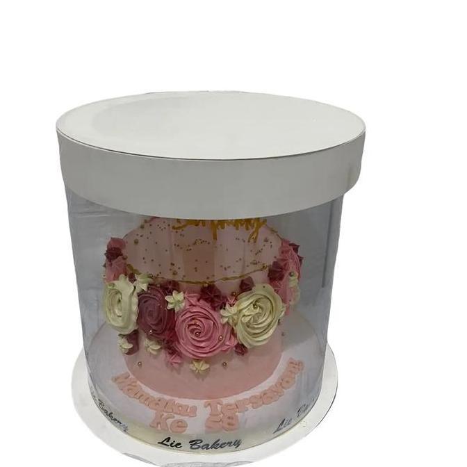 KOTAK MIKA / BOX MIKA / KOTAK KUE BULAT TINGGI 35