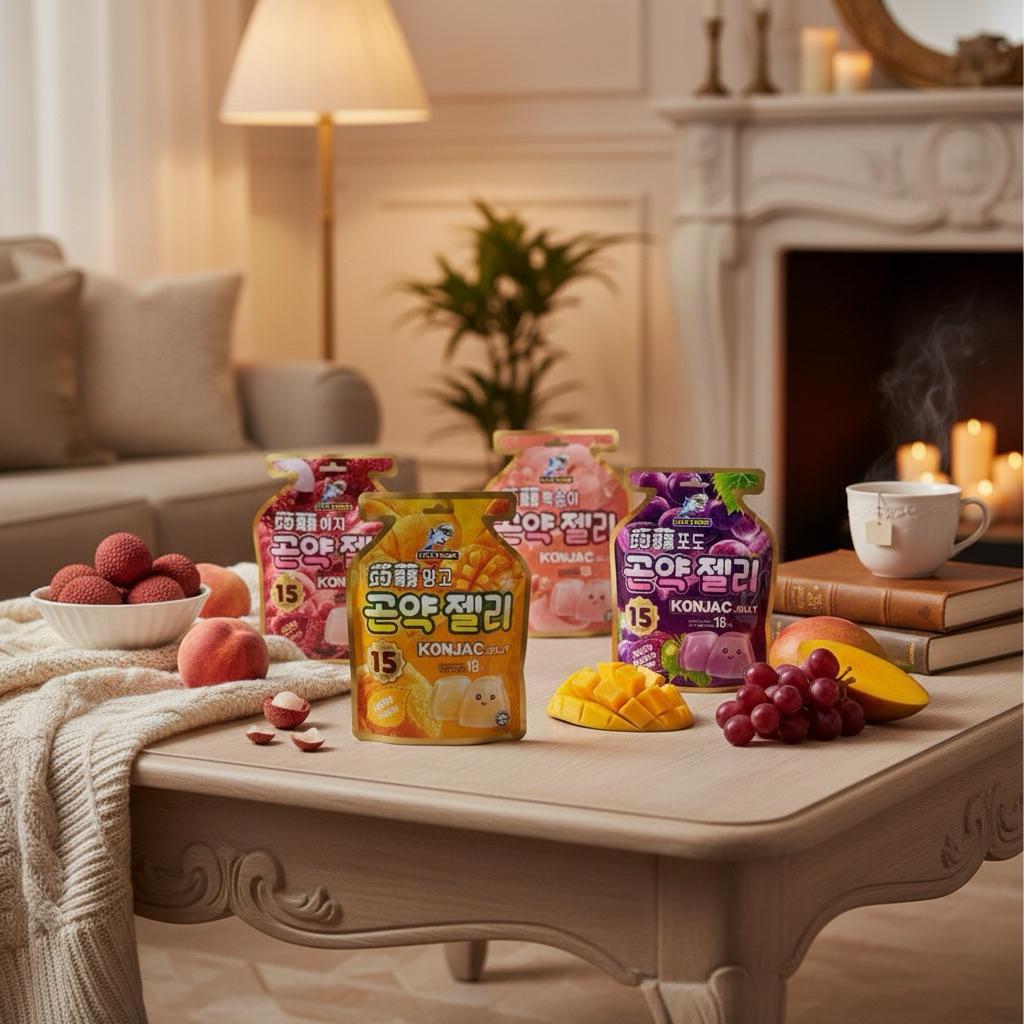 Captain Dolphin Konjac Jelly Manggo/ Peach/ Lychee/ Grape 300G