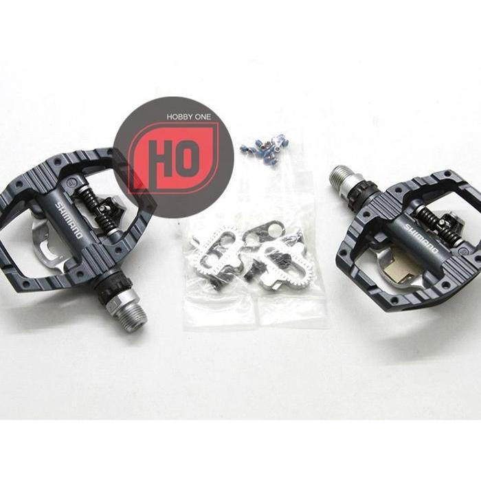 Shimano Spd Pedal Pd-Eh500 - Pedal Cleat Mtb Dan Flat Pedal Original Dan Terpercaya